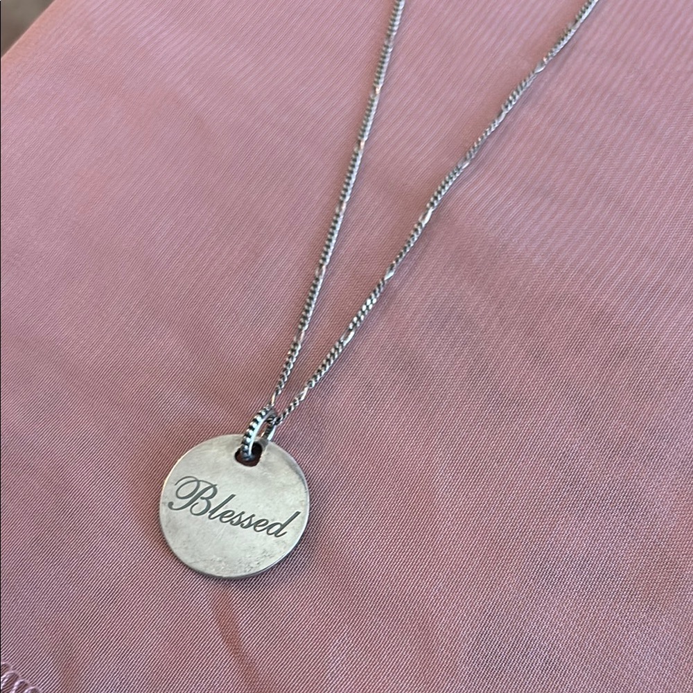Pandora Silver 'Blessed' Necklace